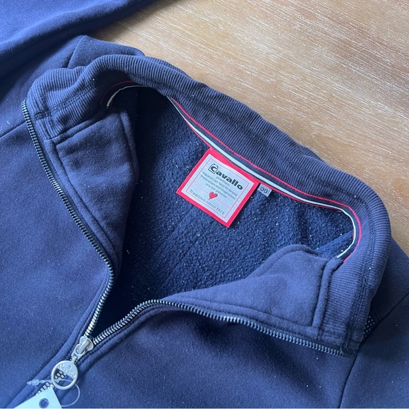 Cavallo Navy Rhinestone Zip-Up Jacket - Picture 5 of 7